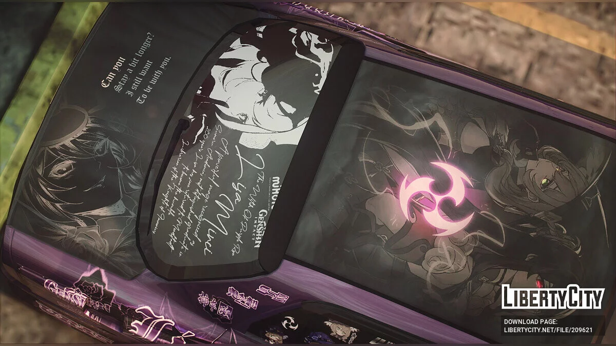 Lisa Minci Itasha Nissan Skyline ER34 Uras D-Spec v1.0 / GTA 5