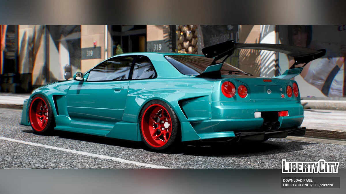 Nissan R34 Hugo Silvia / GTA 5
