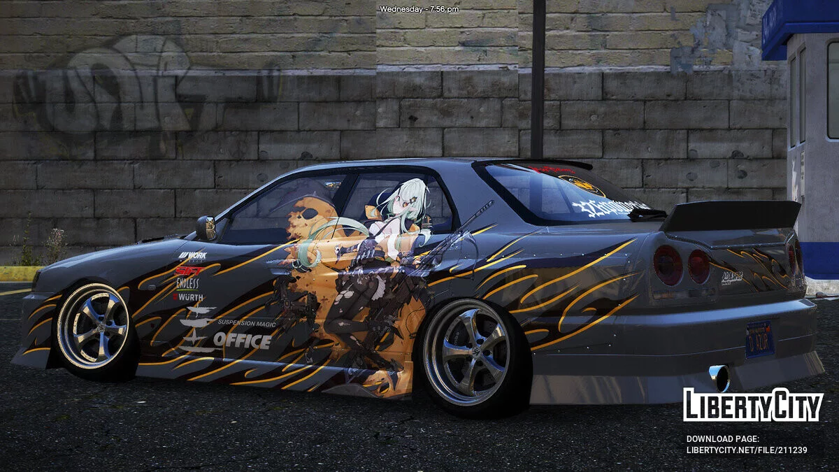 URAS-SKYLINE ER34 D1-Spec Girls' Frontline - TAC-50 / GTA 5