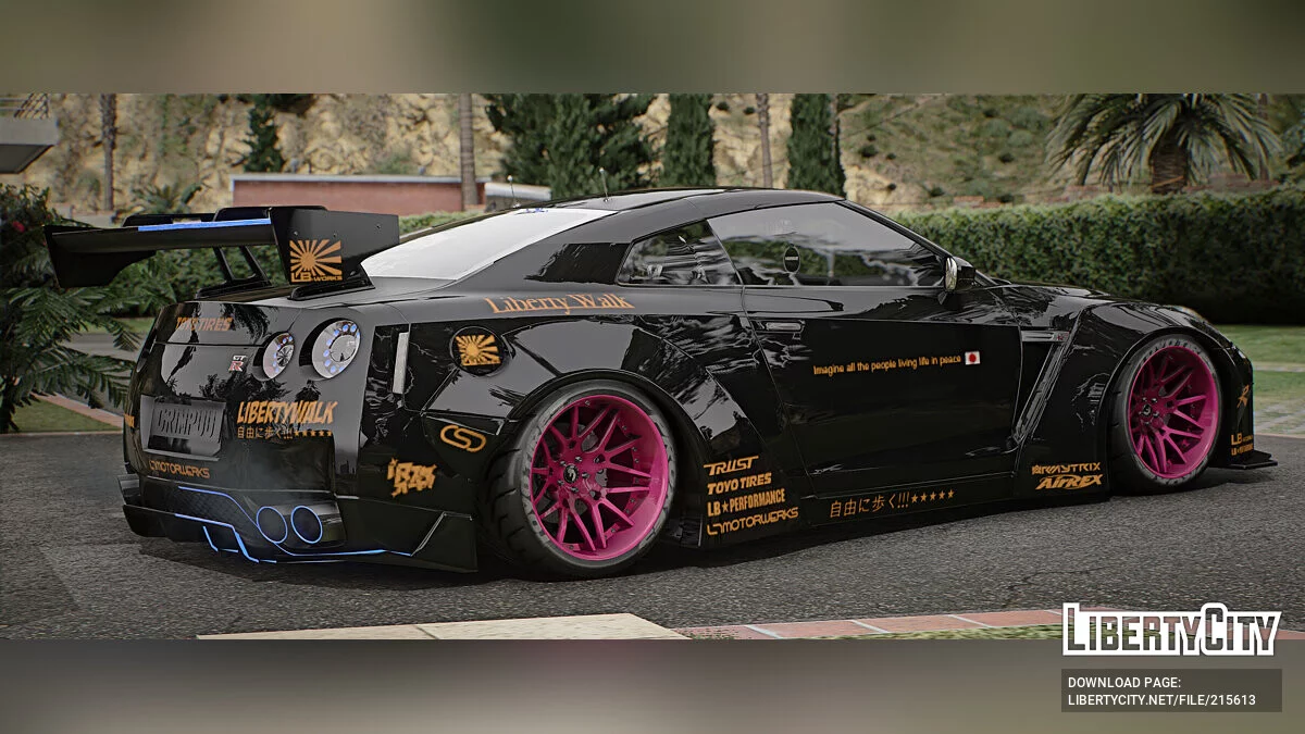 Nissan GTR Liberty Walk Police Modern Lights / GTA 5