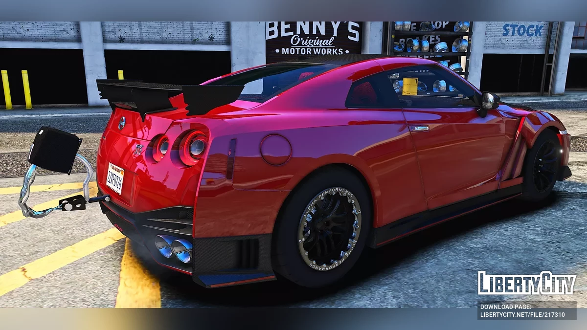 Nissan GTR R35 Custom Tuned Drag / GTA 5
