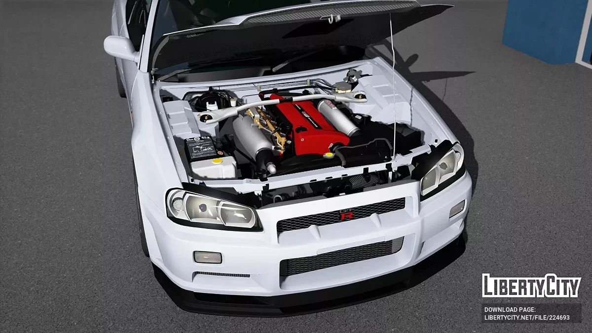 2002 Nissan Skyline R34 [ Дополнение / FiveM | 40+ Тюнинг | VehfuncsV | Звук | Шаблон | Дополнения] 1.0 / GTA 5