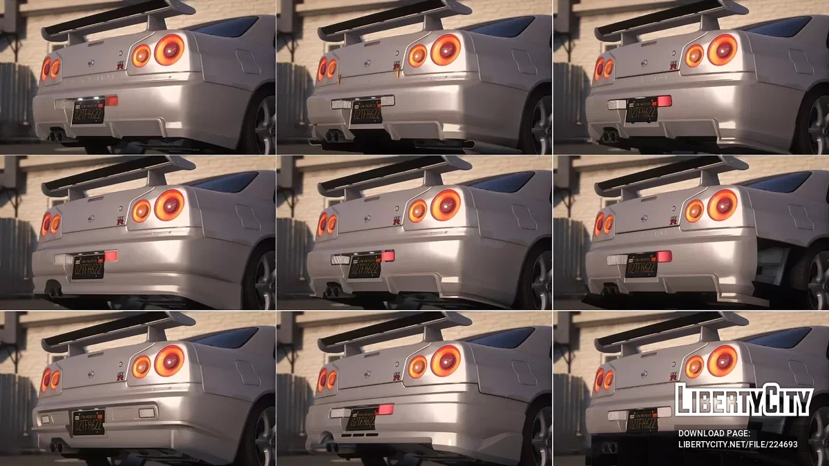 2002 Nissan Skyline R34 [ Дополнение / FiveM | 40+ Тюнинг | VehfuncsV | Звук | Шаблон | Дополнения] 1.0 / GTA 5