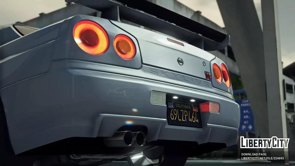 2002 Nissan Skyline R34 [ Дополнение / FiveM | 40+ Тюнинг | VehfuncsV | Звук | Шаблон | Дополнения] 1.0 / GTA 5