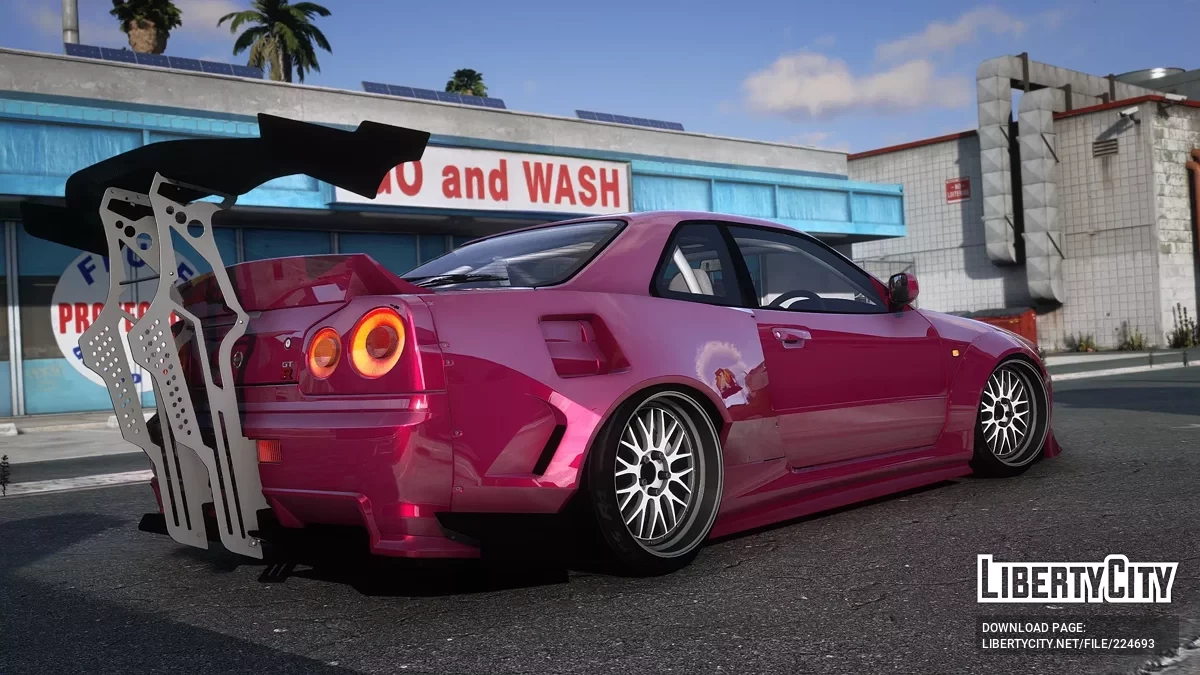 2002 Nissan Skyline R34 [ Дополнение / FiveM | 40+ Тюнинг | VehfuncsV | Звук | Шаблон | Дополнения] 1.0 / GTA 5