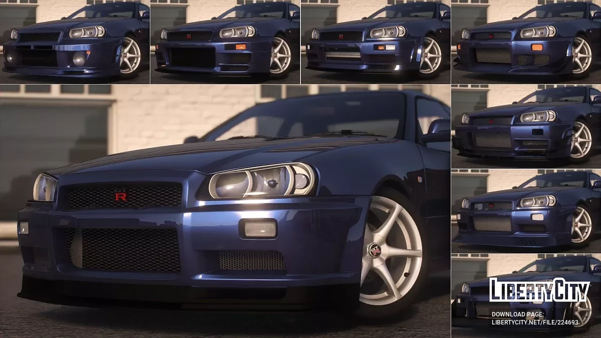 2002 Nissan Skyline R34 [ Дополнение / FiveM | 40+ Тюнинг | VehfuncsV | Звук | Шаблон | Дополнения] 1.0 / GTA 5