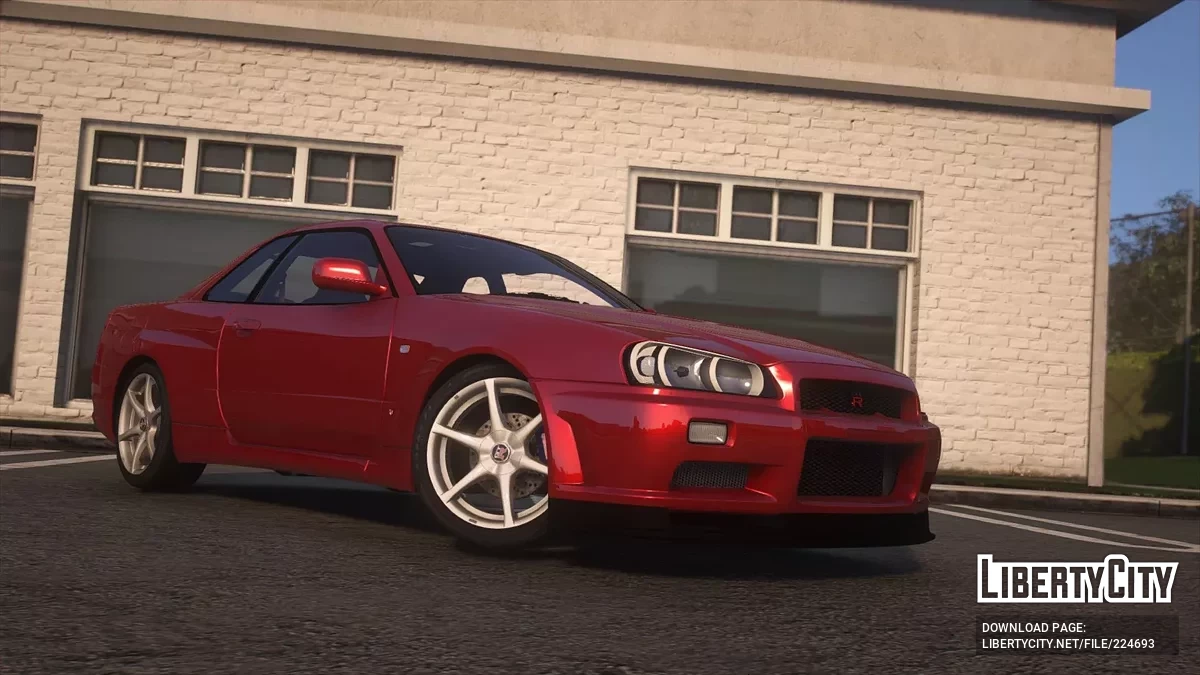 2002 Nissan Skyline R34 [ Дополнение / FiveM | 40+ Тюнинг | VehfuncsV | Звук | Шаблон | Дополнения] 1.0 / GTA 5
