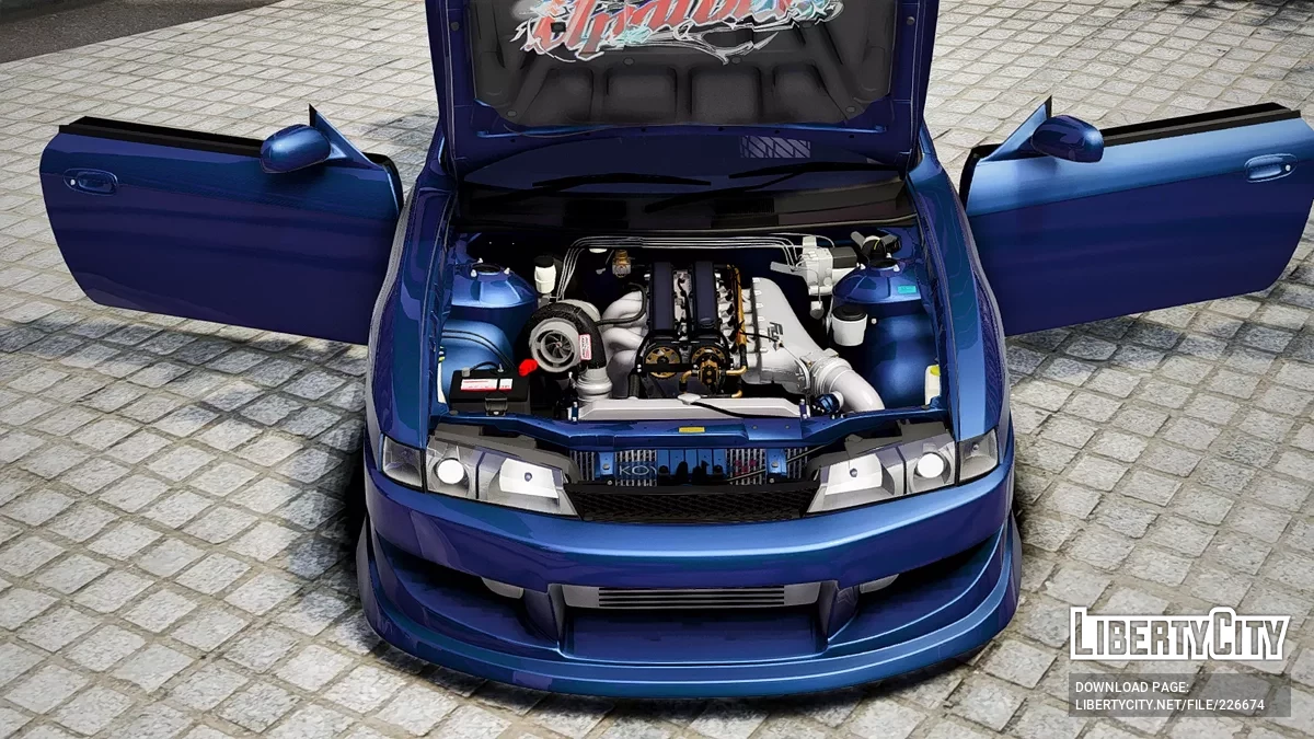 Custom Nissan S14 Twin Turbo 4 Rotor / GTA 5
