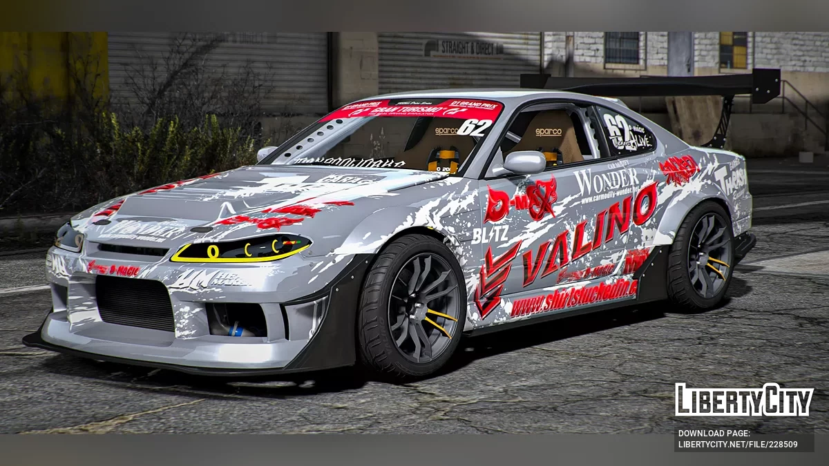 Drift Nissan Silvia S15 Pro Spec Hotwheels Custom / GTA 5
