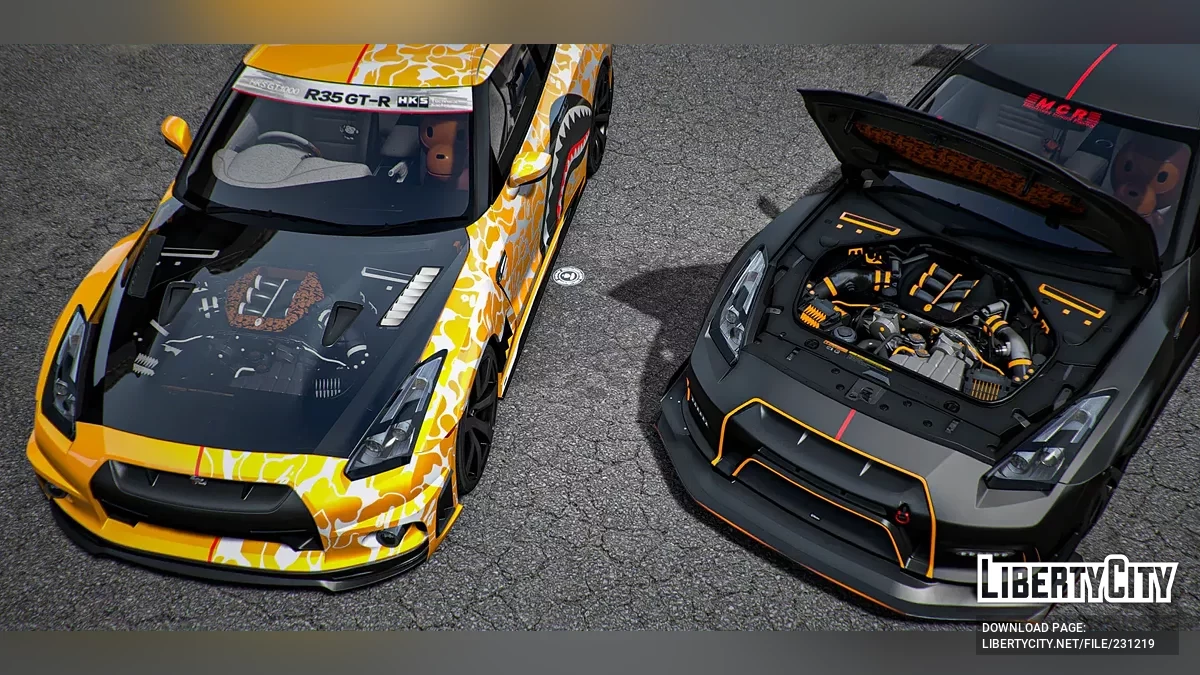 Nissan GTR R35 A Bathing Ape Edition / GTA 5