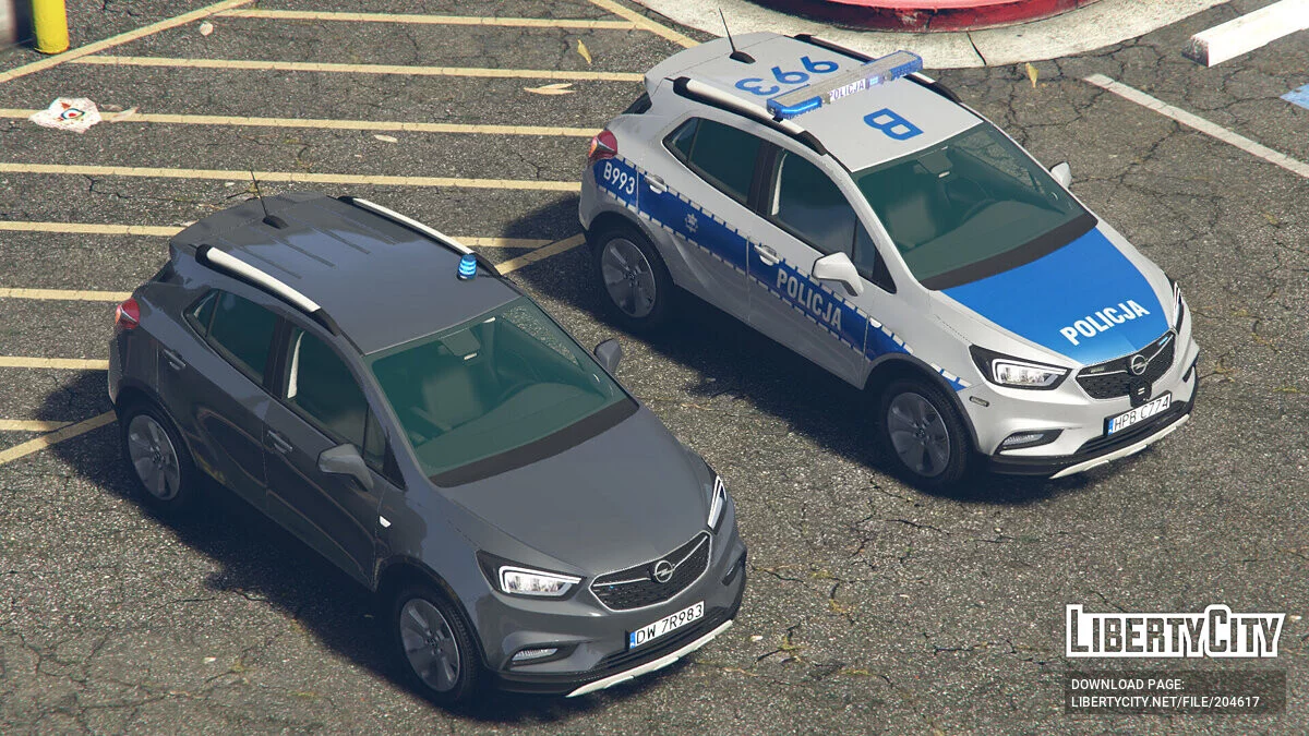Opel Mokka X Polish Police v2.0 / GTA 5
