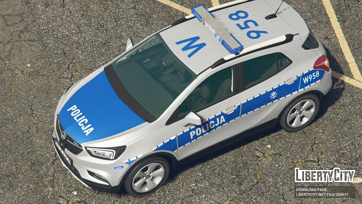 Opel Mokka X Polish Police v2.0 / GTA 5