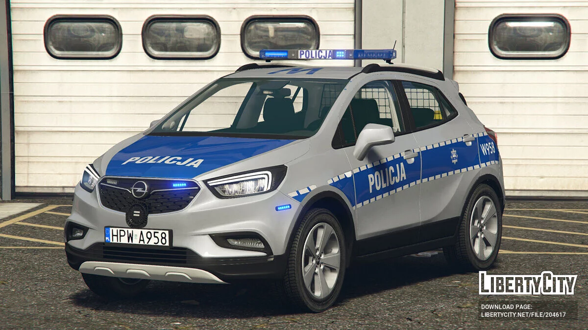 Opel Mokka X Polish Police v2.0 / GTA 5