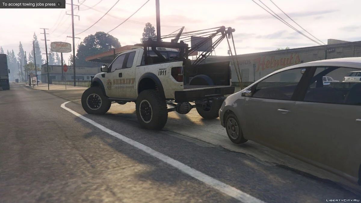 Police Raptor Lifted Towtruck 0.2 / GTA 5