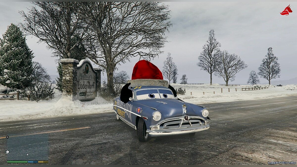 Скачать Doc Hudson (Disney Cars) Christmas [Replace] HQ 1.0 для GTA 5