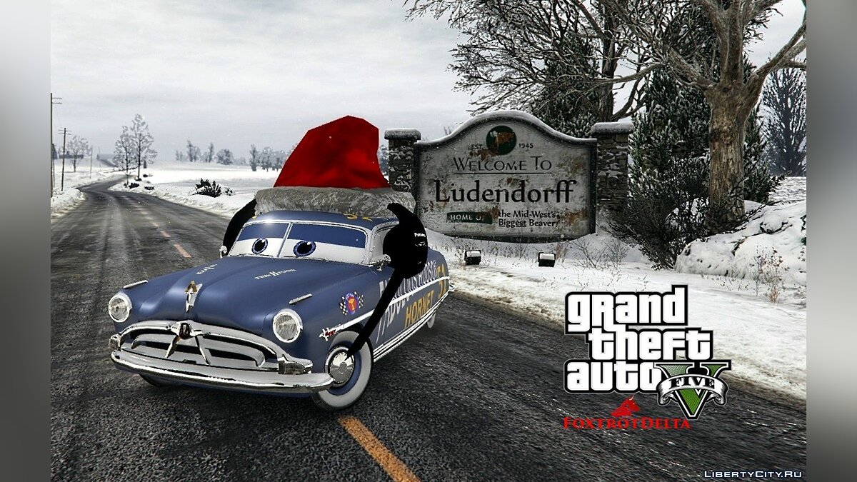 Скачать Doc Hudson (Disney Cars) Christmas [Replace] HQ 1.0 для GTA 5