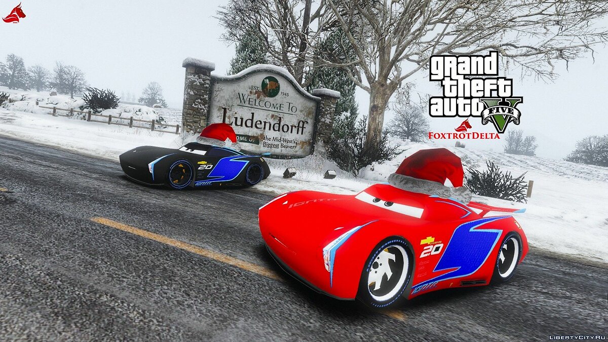 Скачать Jackson Storm (Disney Cars) Christmas [Add-on|Replace] HQ для GTA 5