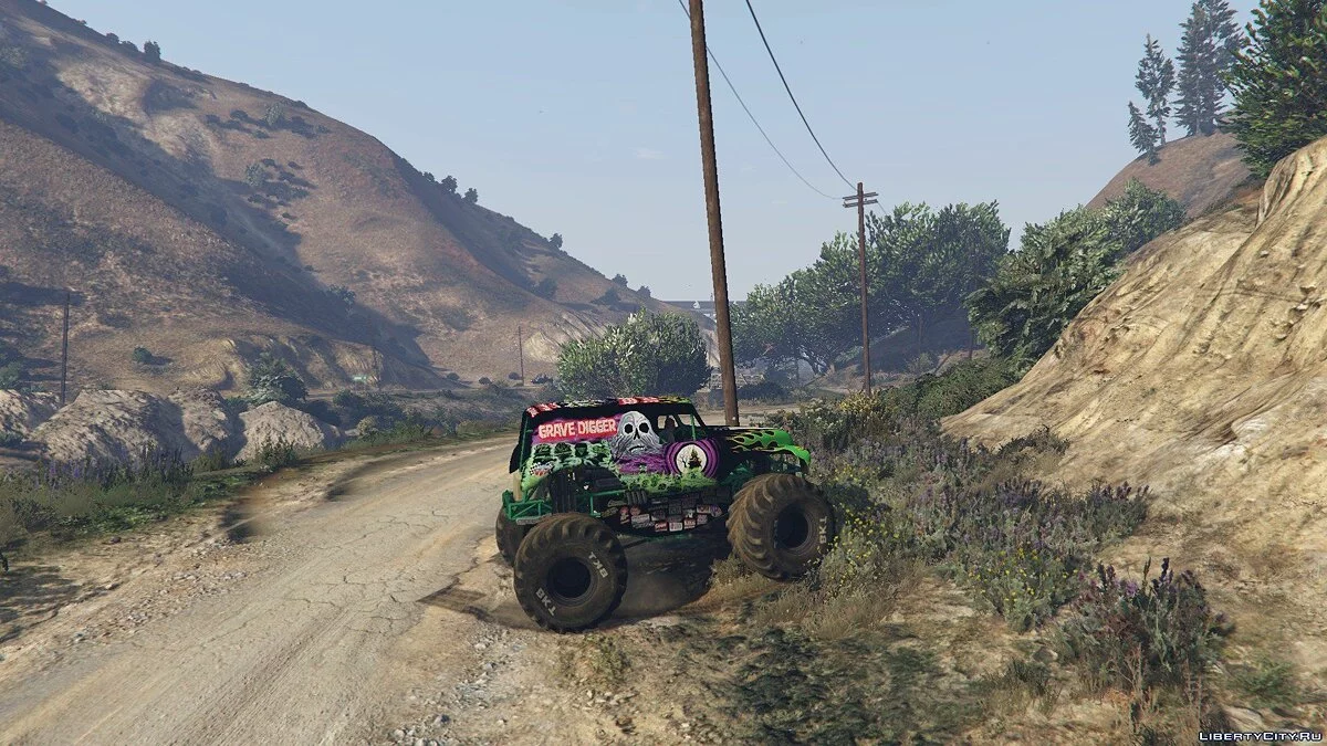 Monster Jam: Grave Digger! [Replace/Template] 1.0 / GTA 5
