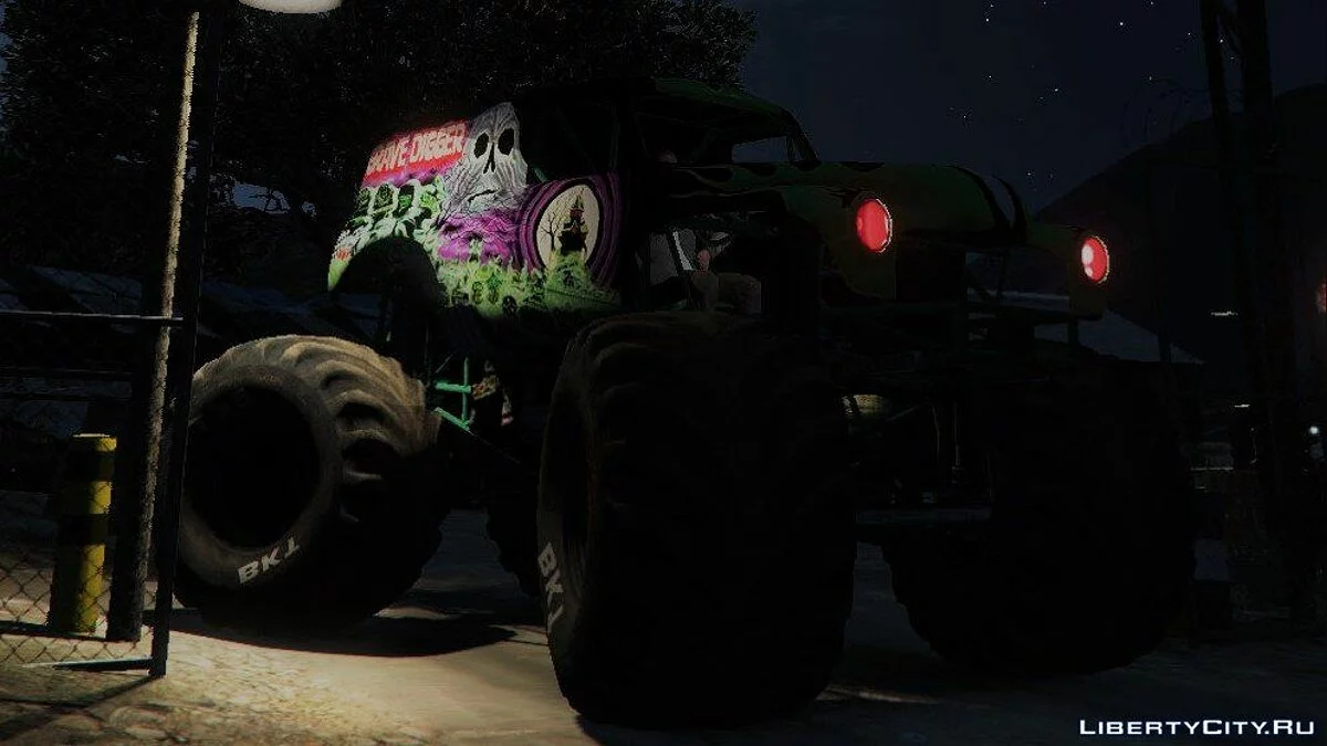 Monster Jam: Grave Digger! [Replace/Template] 1.0 / GTA 5