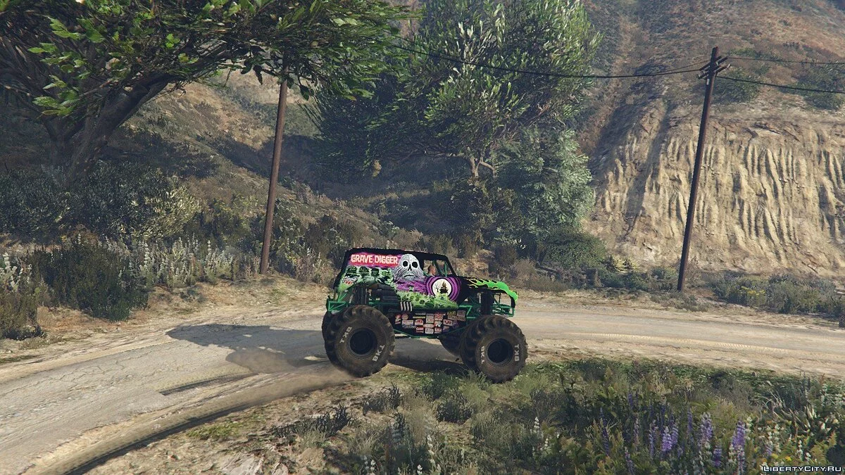 Monster Jam: Grave Digger! [Replace/Template] 1.0 / GTA 5