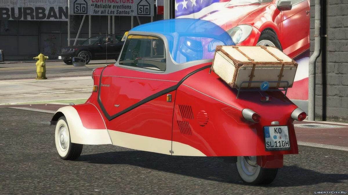 1955-63 Kabinenroller Messerschmitt KR 200 [Add-On / Replace | Animated | Extras] 1.0 / GTA 5