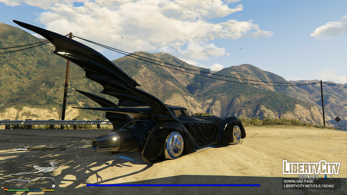 Скачать Batman Forever Batmobile 1995 [Add-On] 0.4 для GTA 5