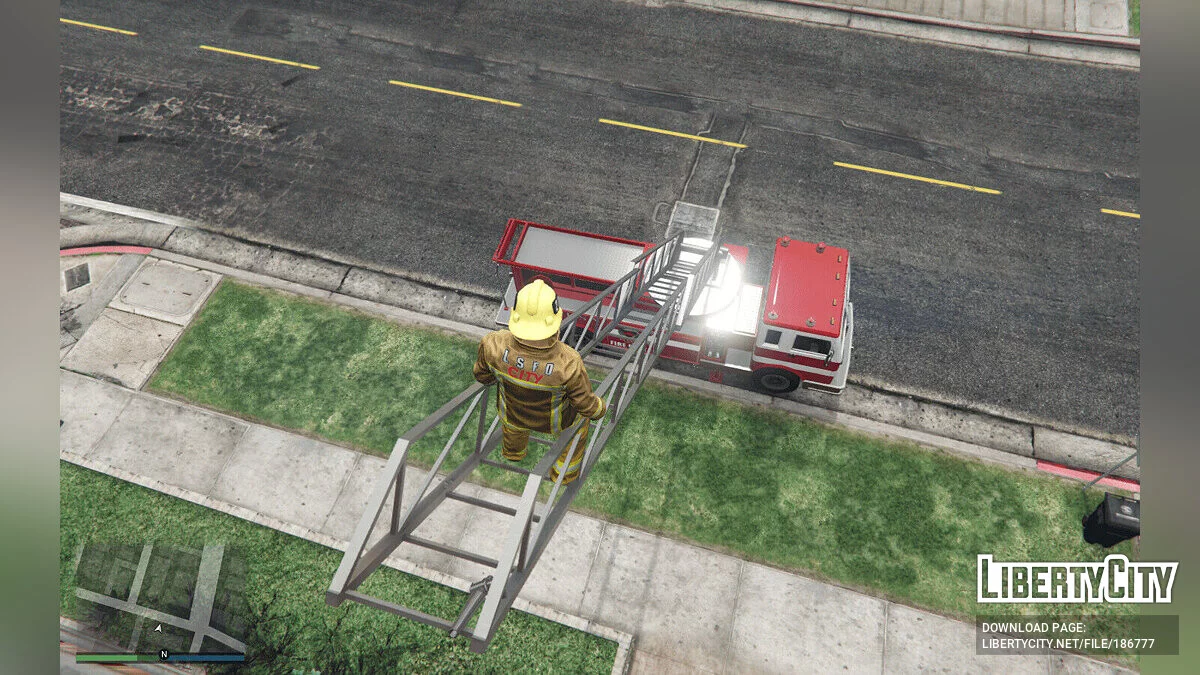 SF Firetruck из GTA SA [Add-on / Ladder works / FiveM] 1.0 / GTA 5