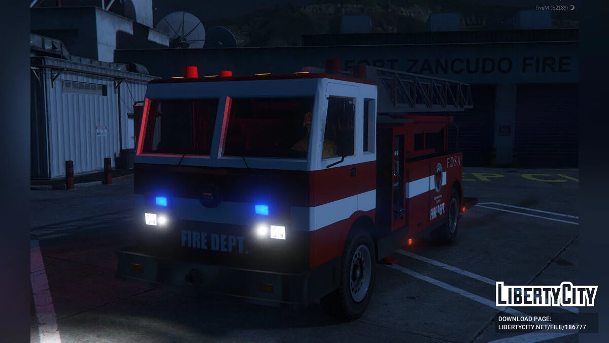 SF Firetruck из GTA SA [Add-on / Ladder works / FiveM] 1.0 / GTA 5