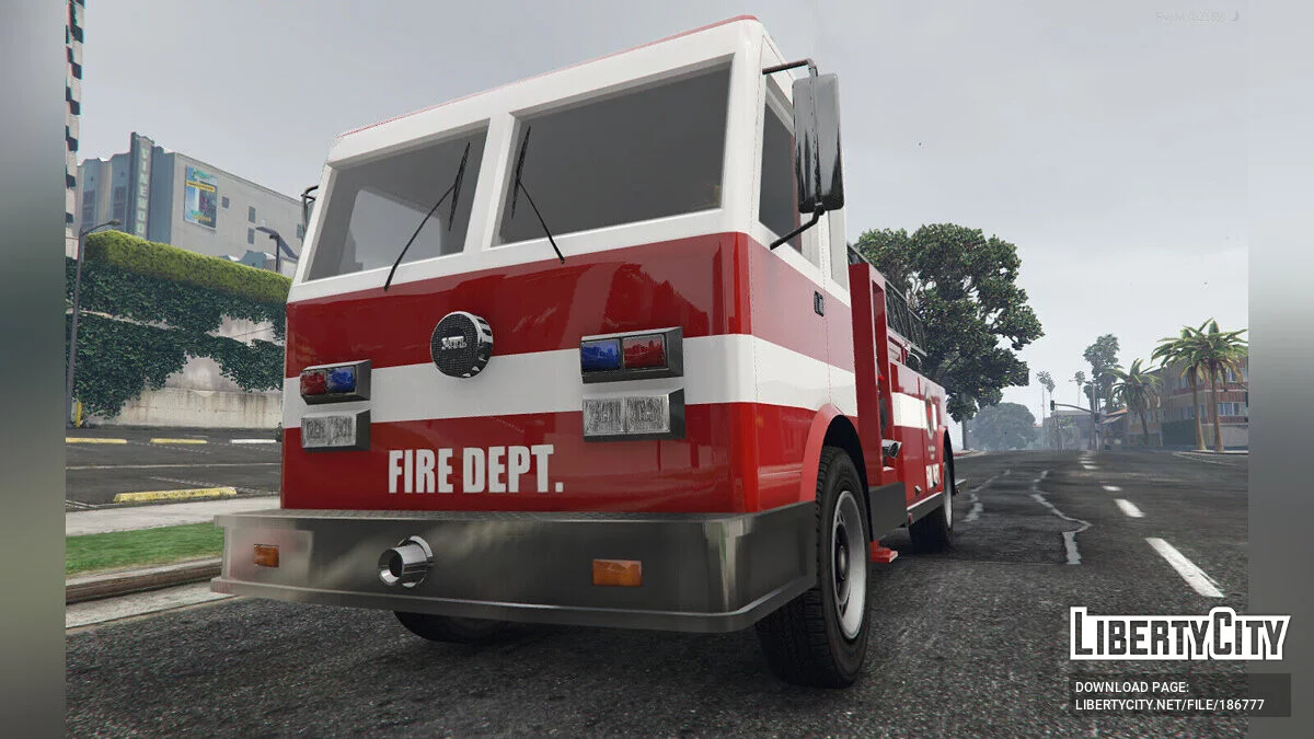SF Firetruck из GTA SA [Add-on / Ladder works / FiveM] 1.0 / GTA 5