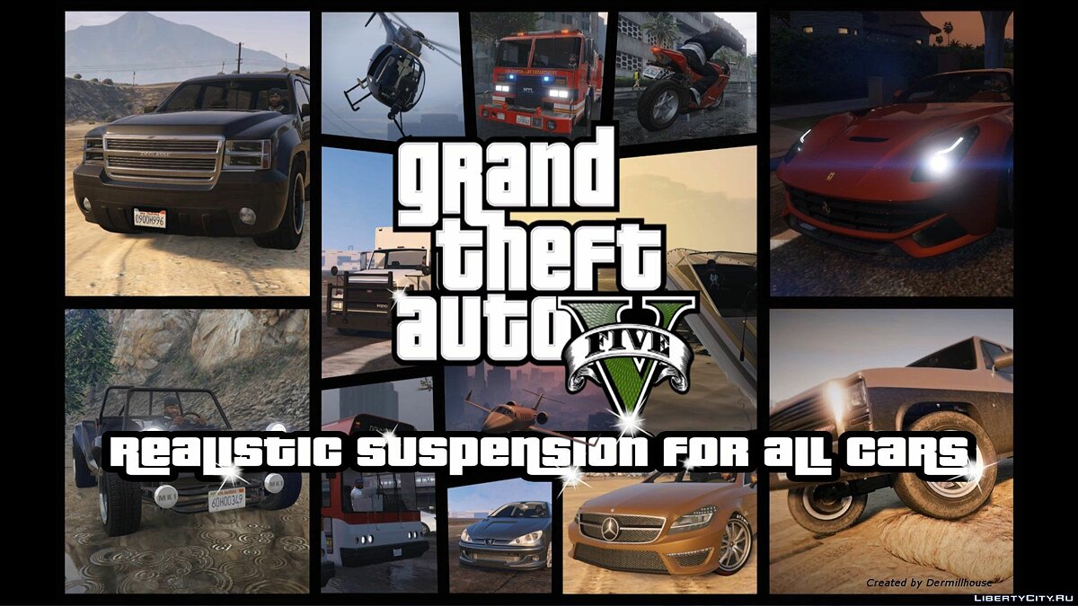 Скачать Realistic suspension for all cars 3.4 для GTA 5