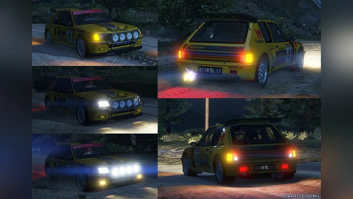 Peugeot 205 Turbo 16 (2 Cars Pack) [Add-On | Tuning | Livery] 1.3 / GTA 5