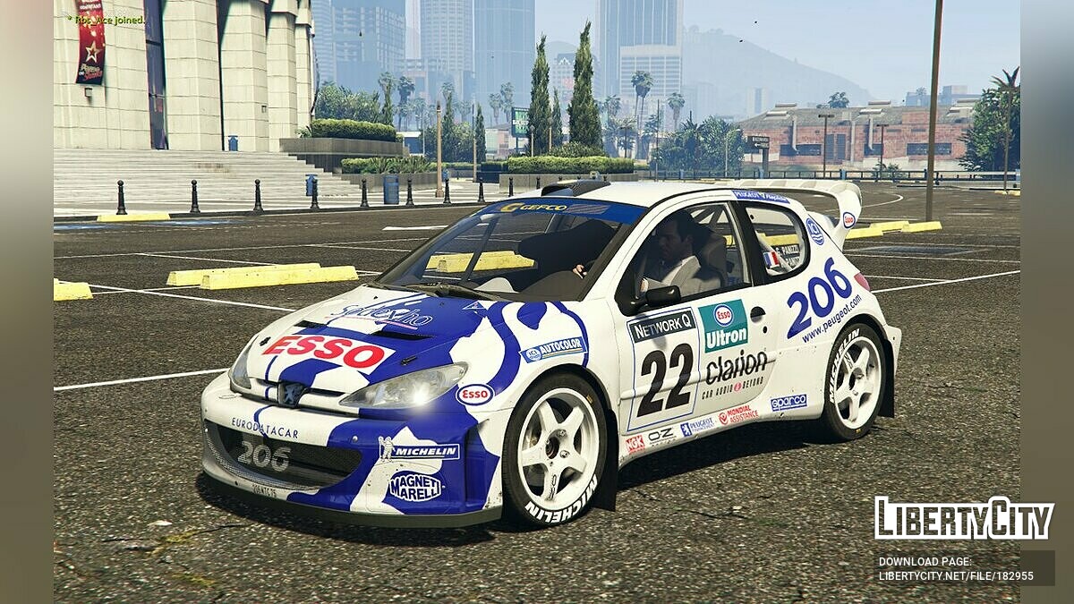 Скачать Peugeot 206 WRC v1.0 для GTA 5