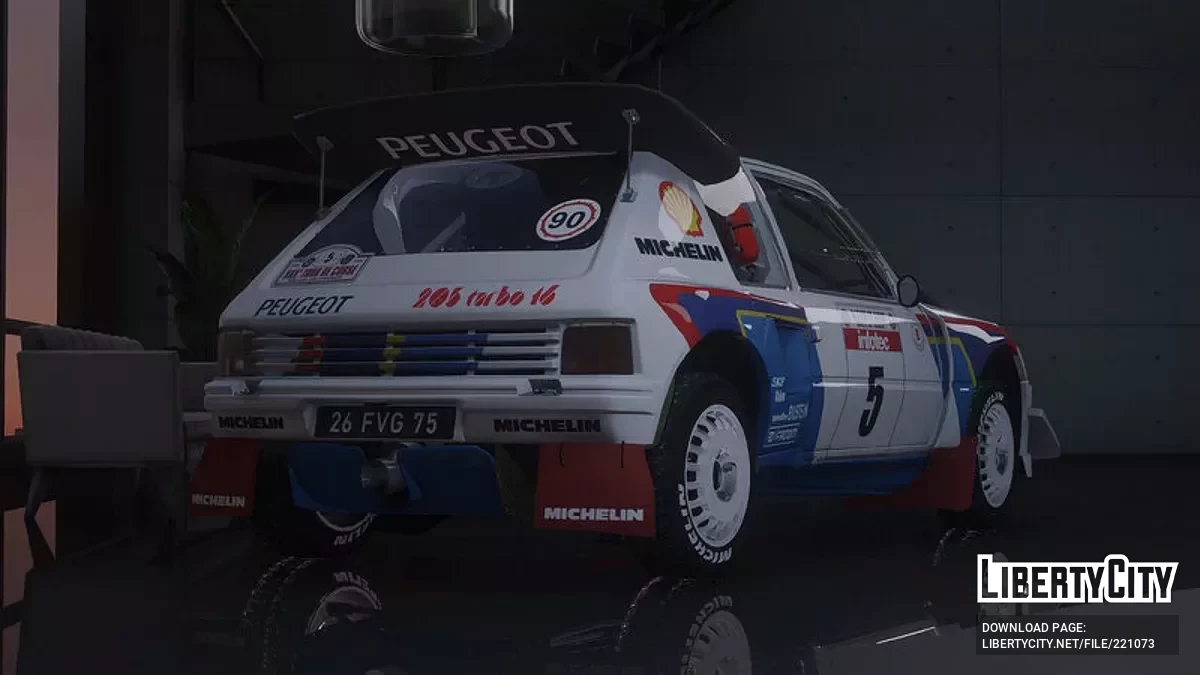 Peugeot 205 Turbo 16 Evolution 2 1986 / GTA 5