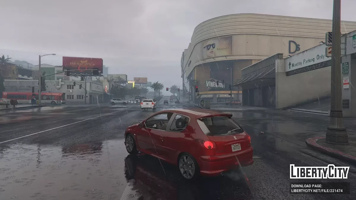 Peugeot 206 For GTA V Enhanced v1.0 / GTA 5