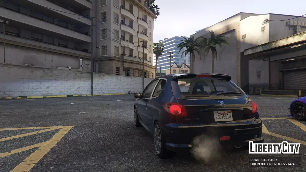 Peugeot 206 For GTA V Enhanced v1.0 / GTA 5
