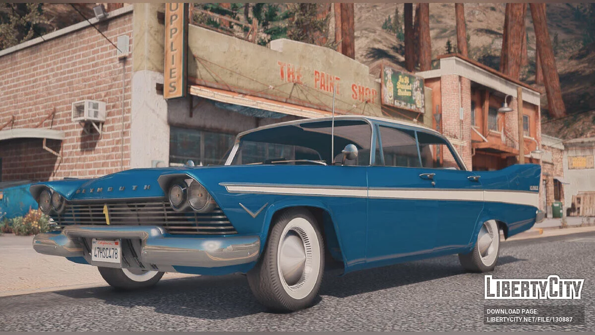 1957 Plymouth Belvedere 4dr sedan [Add-On | Extras] final 1.0 / GTA 5