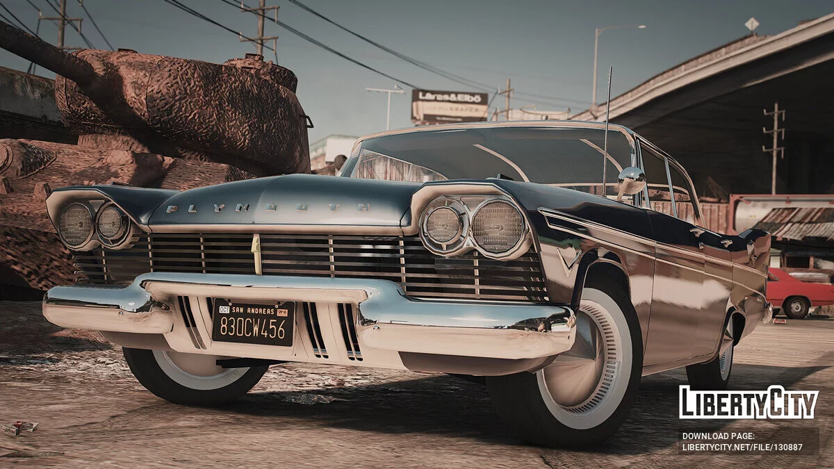 1957 Plymouth Belvedere 4dr sedan [Add-On | Extras] final 1.0 / GTA 5