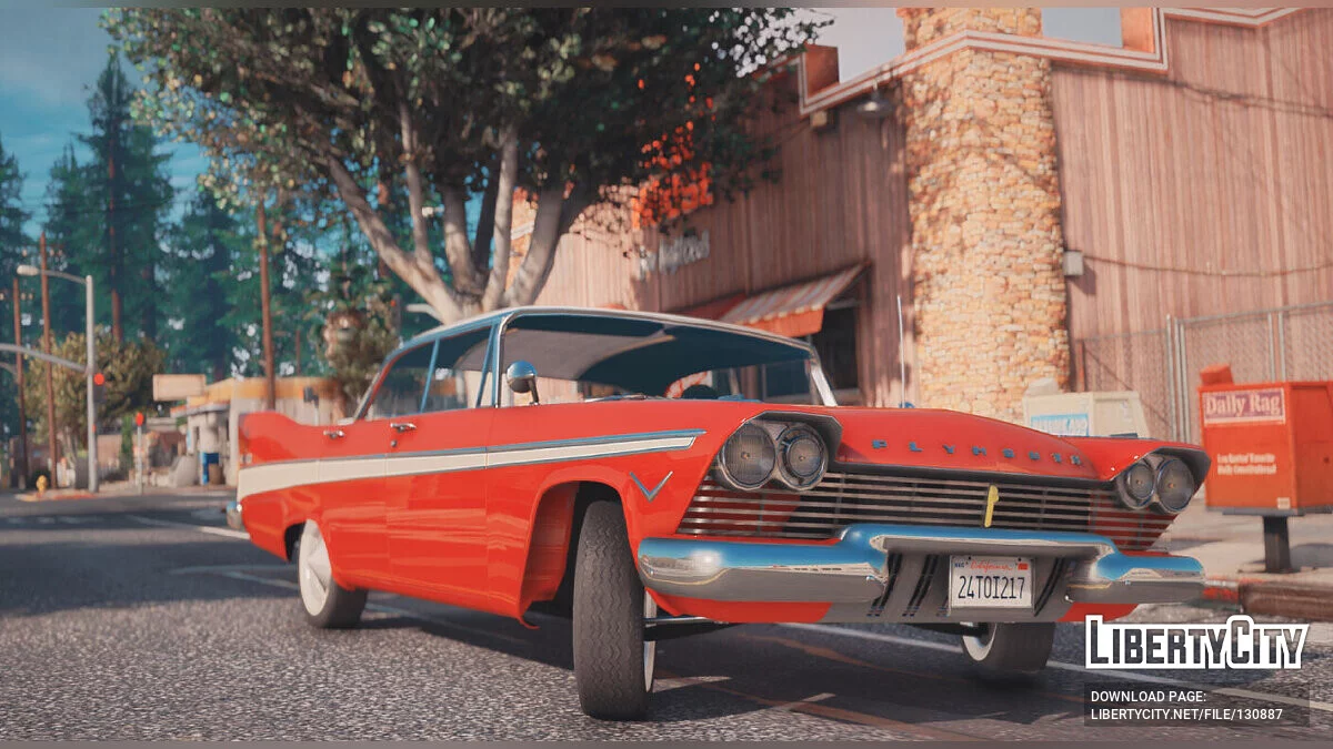 1957 Plymouth Belvedere 4dr sedan [Add-On | Extras] final 1.0 / GTA 5