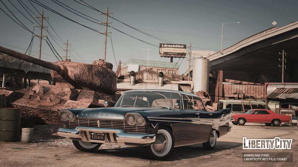 1957 Plymouth Belvedere 4dr sedan [Add-On | Extras] final 1.0 / GTA 5