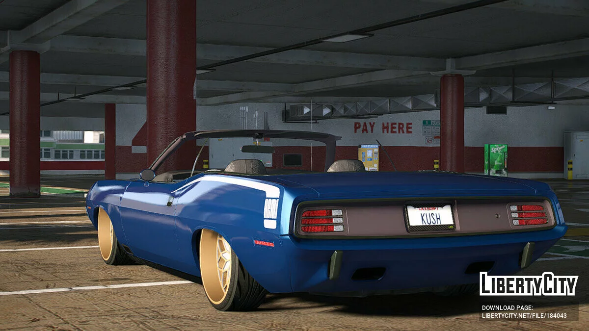 Plymouth Cuda Convertible 1970 Custom / GTA 5