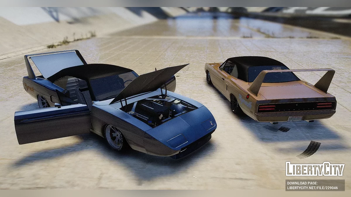 Plymouth Superbird Restomod [Готов к FiveM, Звуки двигателя] / GTA 5