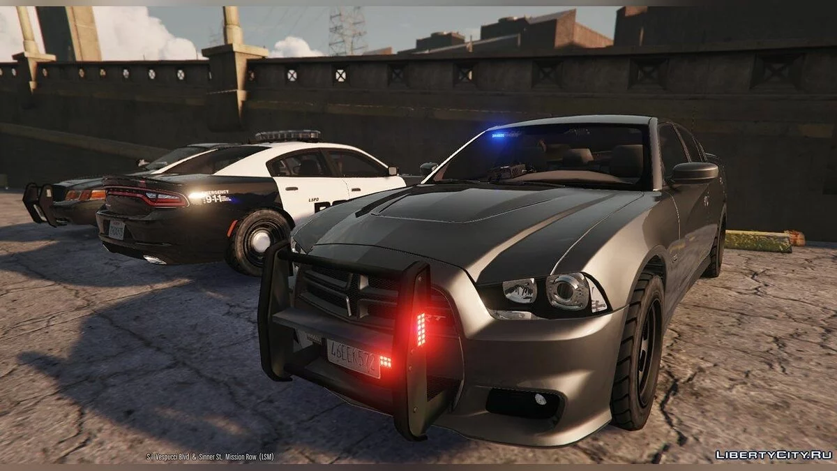 2012 Unmarked Dodge Charger HD v1 / GTA 5