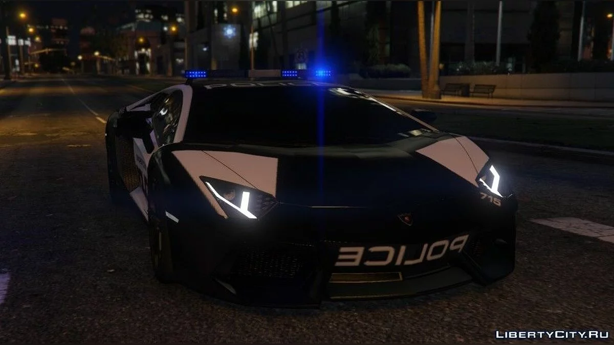 Need For Speed Hot Pursuit - Lamborghini Aventador Police / GTA 5