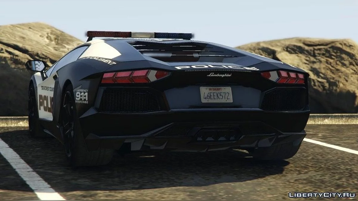 Need For Speed Hot Pursuit - Lamborghini Aventador Police / GTA 5