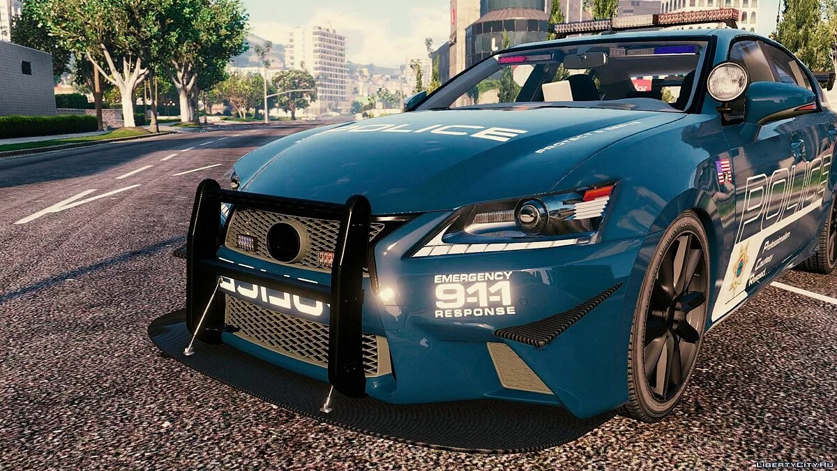 Lexus GS 350 Police + Template [Tuning / NFS Handling / Sound] / GTA 5