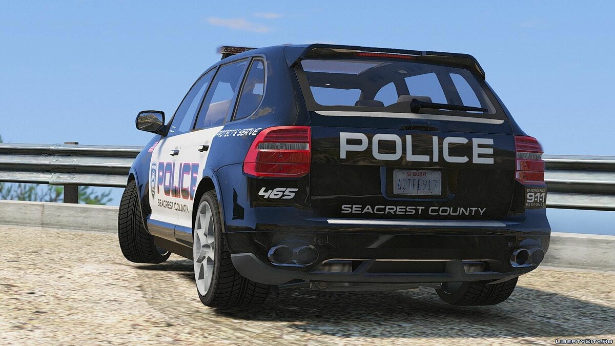 Скачать Porsche Cayenne - Need for Speed Hot Pursuit Police + Template для  GTA 5