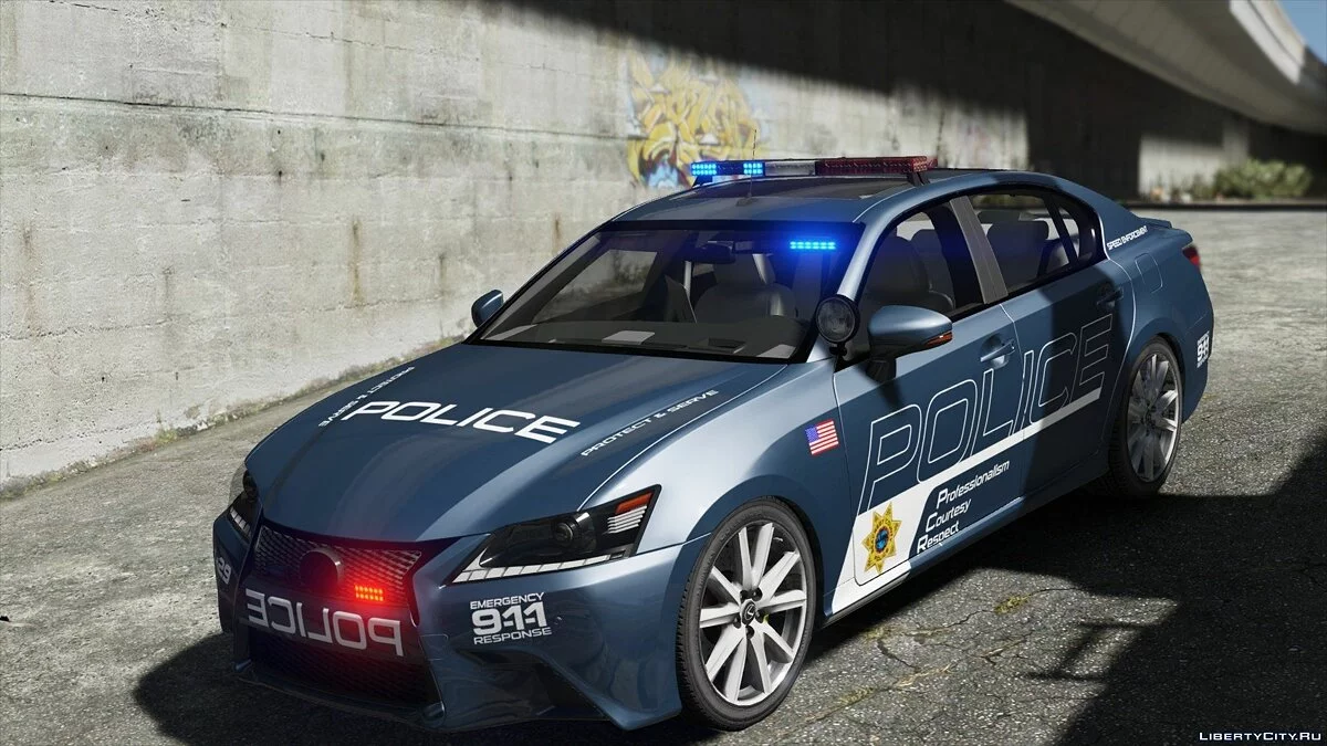 Lexus GS 350 | Hot Pursuit Police [Add-On / Replace | Template] 2.0 / GTA 5