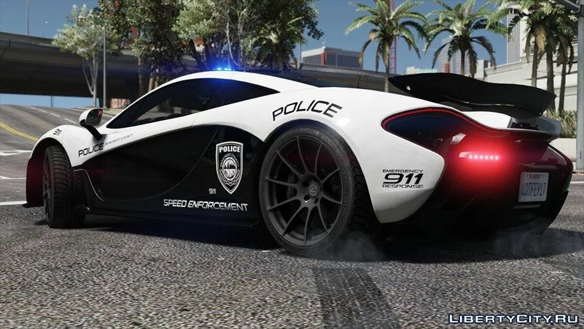McLaren P1 | Hot Pursuit Police [Add-On / Replace | Template] / GTA 5
