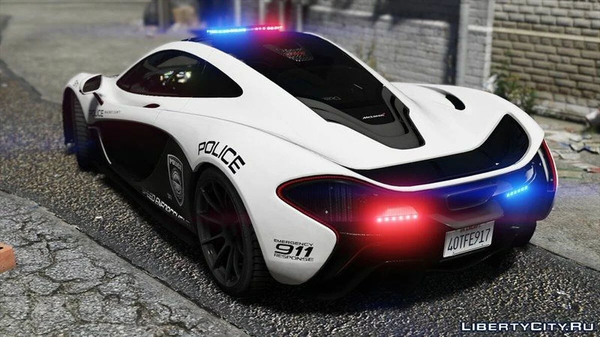 McLaren P1 | Hot Pursuit Police [Add-On / Replace | Template] / GTA 5