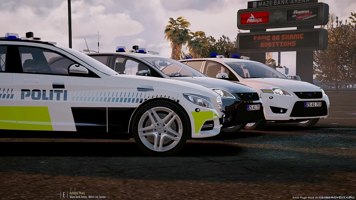 Danish Police Pack (Mondeo / Mercedes) [ELS] 1.0 / GTA 5